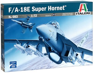Военен самолет - F/A-18E Super Hornet - Сглобяем авиомодел — Italeri 083