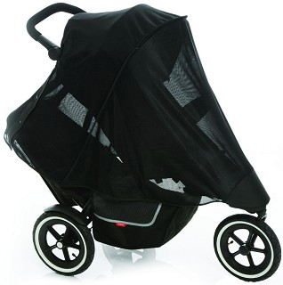 Двоен слънчобран за детска количка Phil & Teds Dash Mesh - От серия inLine - аксесоар
