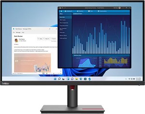  Lenovo ThinkVision T27p-30 - 27", IPS, 60 Hz, 16:9, 3840 x 2160, HDMI, DisplayPort, 2 x USB-C, 4 x USB 3.2 Gen 1 - 