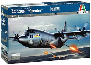 Военен самолет - AC-130 Spectre - Сглобяем авиомодел — Italeri 1310