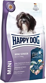 Суха храна за кучета Happy Dog Mini Senior — 4 кг, от серията Fit and Vital, в напреднала възраст, до 10 кг