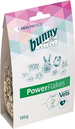 Храна за мини зайчета и гризачи за подсилване bunny Nature PowerFlakes - 120 г, от серията HealthFood