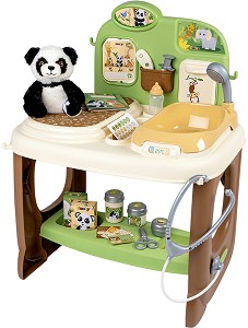 Детска ветеринарка клиника - Smoby - С плюшена панда и аксесоари — 7600340406