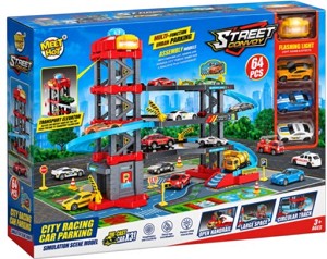 Детска писта с паркинг Street Convoy - Със звук и светлина — 2504I0022