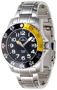  Zeno-Watch Basel - Black + Yellow 6350Q-a1-9M -   "Airplane Diver II" - 