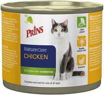 Натурална консерва за котки Prins - 200 г, с пилешко, от серията NatureCare