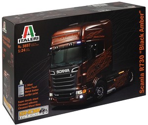 Влекач - Scania R730 ''Black Amber'' - Сглобяем модел — Italeri 3897