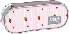 Овален ученически несесер BackUp A 08 - С 1 отделение от серията Pink Love — 710025
