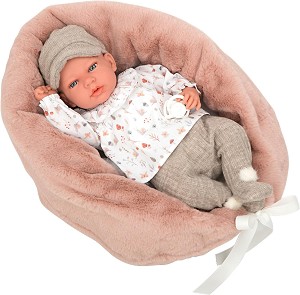 Кукла бебе Анди - Arias - С реалистично тегло и височина 40 cm от серията Weighted Dolls — 60763