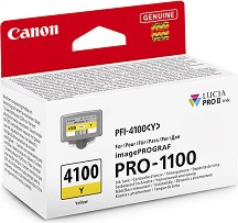 Касета с мастило за принтер Canon PFI-4100 Yellow - 80 ml