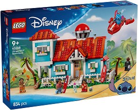 LEGO Disney - Къщата на плажа на Лило и Стич - Детски конструктор — 43268