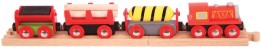Дървено влакче с релси - Bigjigs Toys — BJT183