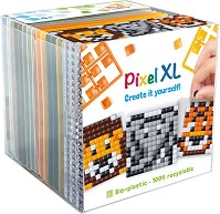 Мозайка в рамка Диви животни - Pixelhobby - Творчески комплект — 24206
