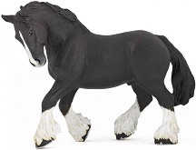 Едър впрегателен кон - Shire - Фигура от серията "Коне" — Papo 51517