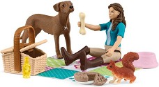 Фигурки на момиче и куче - Schleich - От серията Horse Club — 42746
