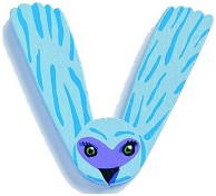 Буква - V - Дървена играчка — Djeco DD04861