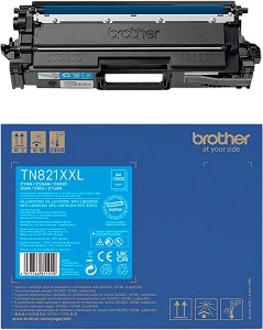 Тонер касета Brother TN-821XXLC Cyan - 12000 страници