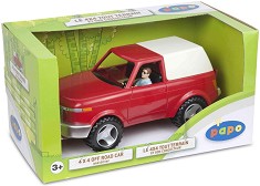 Офроуд автомобил 4x4 с шофьор - Фигура за игра от серията "Коне" — Papo 51433