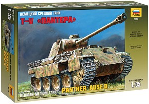 Немски среден танк - Pz.Kpfw. V Panther Ausf. D - Сглобяем модел — Zvezda 3678