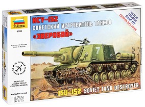 Съветско самоходно оръдие - ИСУ - 152 - Сглобяем модел — Zvezda 5026
