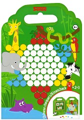 Китайска дама - Детска логическа игра със силиконови стикери — Sense 54069