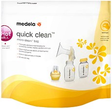 Торбички за стерилизация в микровълнова фурна Medela Quick Clean - 5 броя - продукт