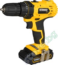 Акумулаторна бормашина 18V RTRMAX RTM350 - С куфар, 2 батерии и зарядно