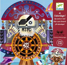 Декорирай със стикери и фолио На бордаж! - Djeco - Творчески комплект — DJ09526