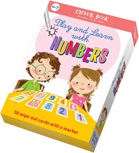 Play and Learn with Numbers - Комплект активни карти с маркер — Клевър Бук