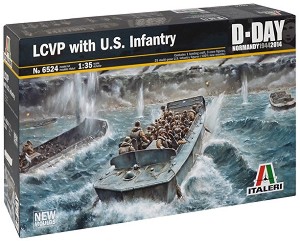 Военен катер - LCVP с пехота - Сглобяем модел — Italeri 6524