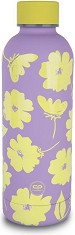 Детски стоманен термос Bonet - Cool Pack - С вместимост 500 ml от серията Flores Lila — Z23913