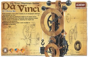 Часовникът на Леонардо да Винчи - Сглобяем модел от серията "Da Vinci Machines" — Academy 18150