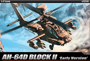 Военен хеликоптер - AH-64D Block II - Сглобяем авиомодел — Academy 12514