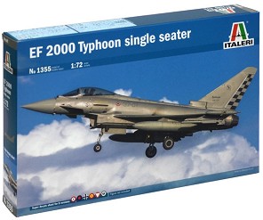 Едноместен изтребител - EF-2000 Typhoon - Сглобяем авиомодел — Italeri 1355