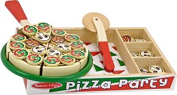Дървени играчки Melissa & Doug - Пица парти — 0167