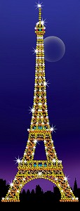 Направи сама картина с пайети Sequin Art - Айфеловата кула - Творчески комплект — 1405