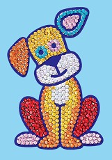 Направи сама картина с пайети Sequin Art - Кученце - Творчески комплект — 0901