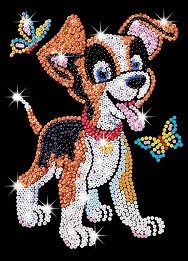 Декорирай сама с пайети Sequin Art - Кученцето Оскар - Творчески комплекти от серията Red — 0907
