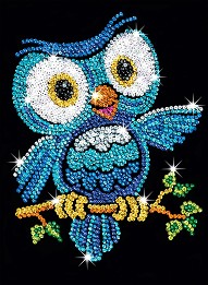 Направи сама картина с пайети Sequin Art - Бухалчето Ози - Творчески комплект — 1403