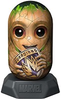 Грут - 3D пъзел от 54 пластмасови части от колекцията Marvel — Ravensburger 12001160