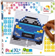 Мозайка с пиксели XL Кола - Pixelhobby - Творчески комплект — 41064-Car