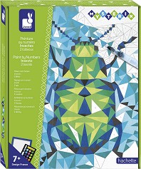 Рисуване по номера Насекоми - Janod - Творчески комплект с акварелни бои — J07980