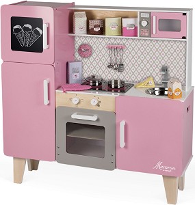 Детска кухня Macaron Maxi Coocker - Janod - Със звук и светлина — J06571