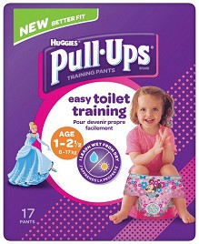 Huggies Pull Ups Girl M -           8  17 kg - 