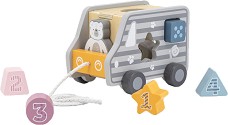 Дървен сортер за дърпане Камион - Viga Toys - От серията PolarB — 44041