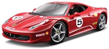 Метална количка Ferrari Race 458 Challenge - Bburago - С мащаб 1:24, от серията Ferrari Race & Play — 18/26302