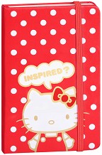 Джобно тефтерче Moleskine Hello Kitty Red - 9 × 14 см, с бели листове