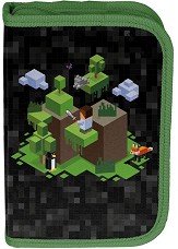 Ученически несесер Pixel Blocks Paso - С 1 отделение от серията Minecraft — PP25PX-P001BW