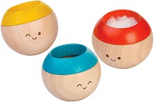 Забавни топчета - Дървени бебешки играчки за развиване на сетивата — PlanToys 5242