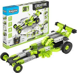 Детски конструктор с електромотор Engino - 30 в 1 - От серията Creative Builder — 3030